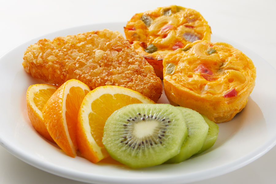 Pepper and Onion Mini Mac and Cheese Cups Recipe Land O’Lakes Foodservice